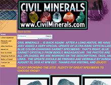 Tablet Screenshot of civilminerals.com